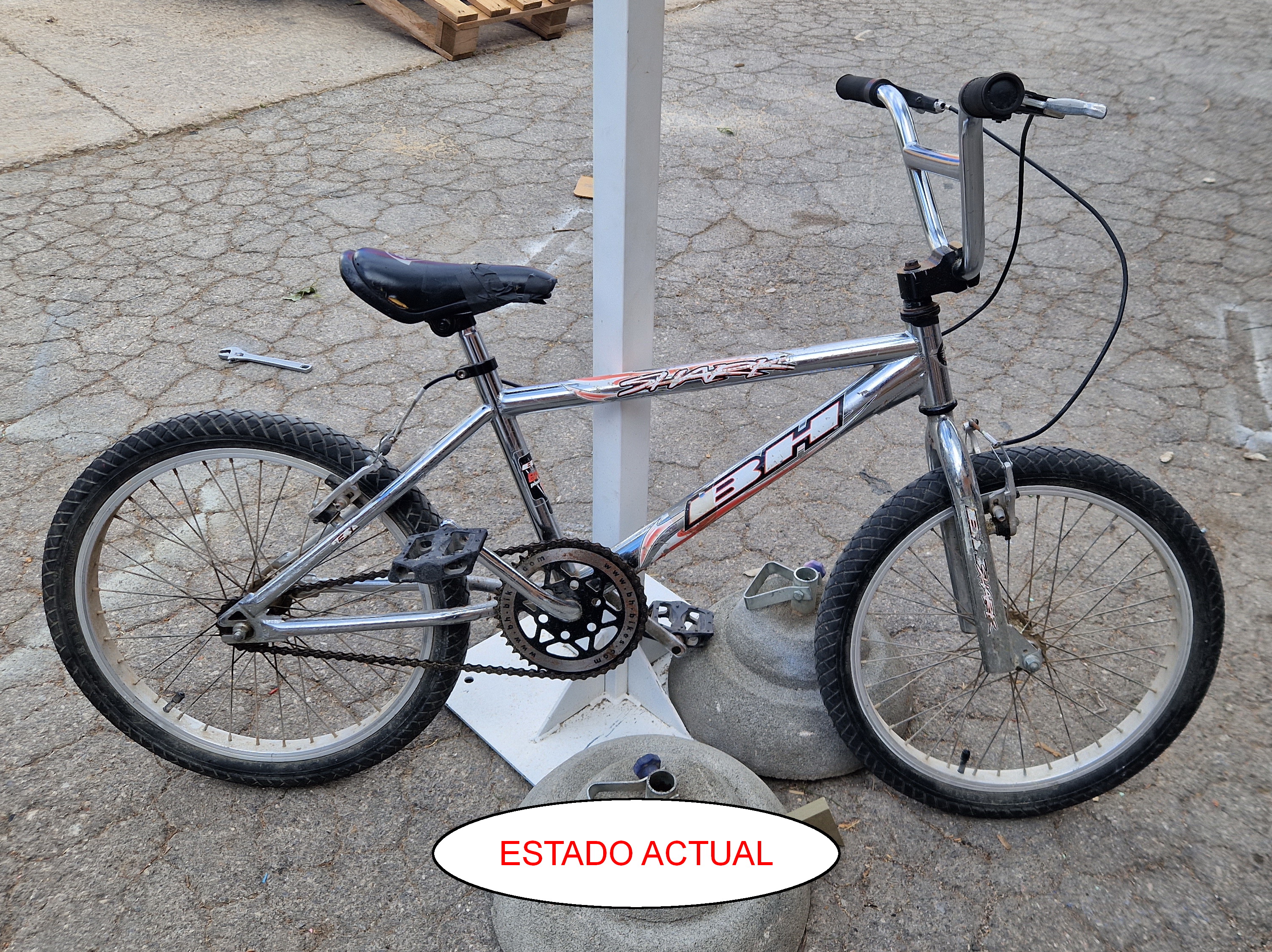 0043 bicicleta juvenil bmx bh aprox.91x140 rueda 50x406 _30eu._ 1u
